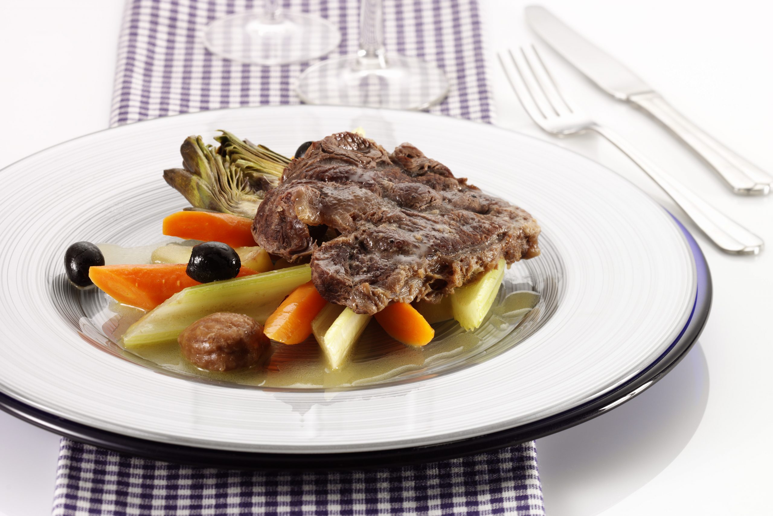 Gestoofde Ierse rundersukade met cocotte van groente