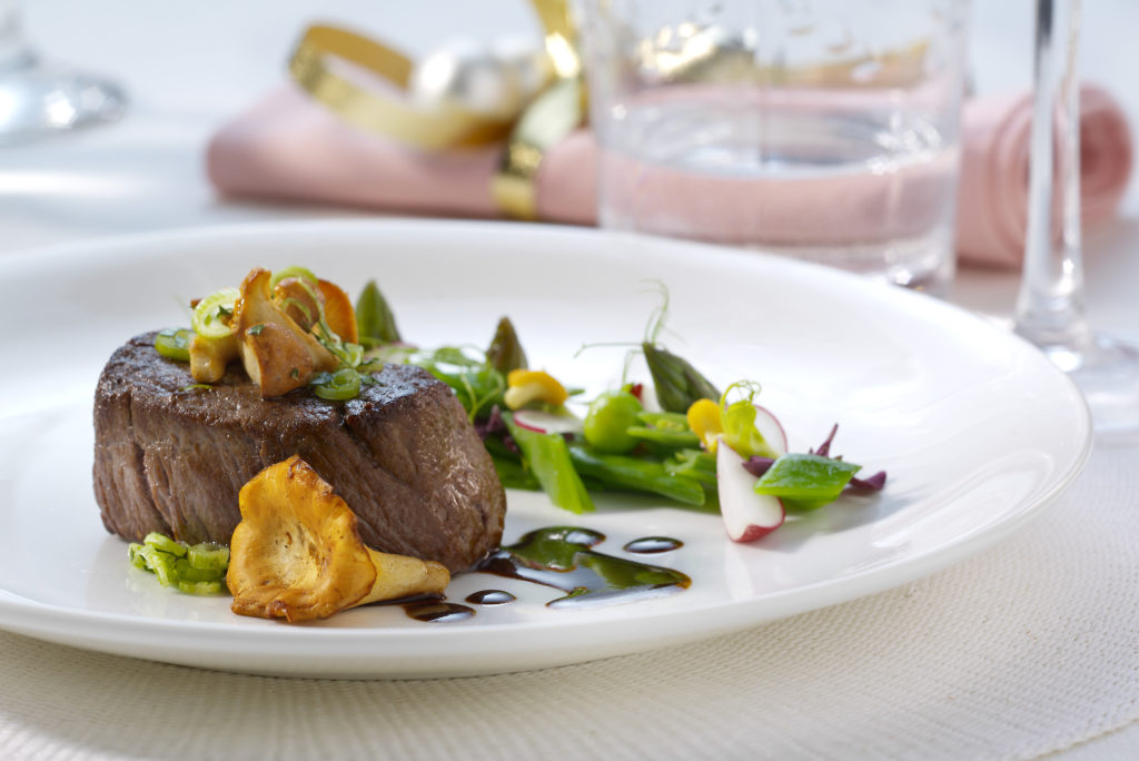 Ierse tournedos met cantharellen