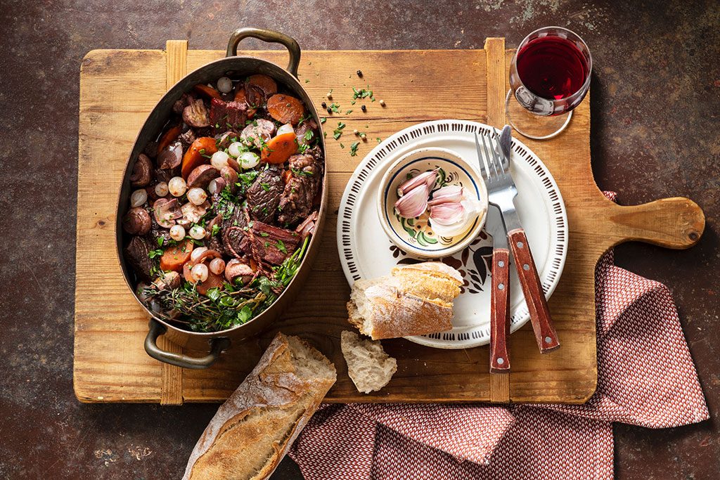 Boeuf Bourguignon met Irish beef