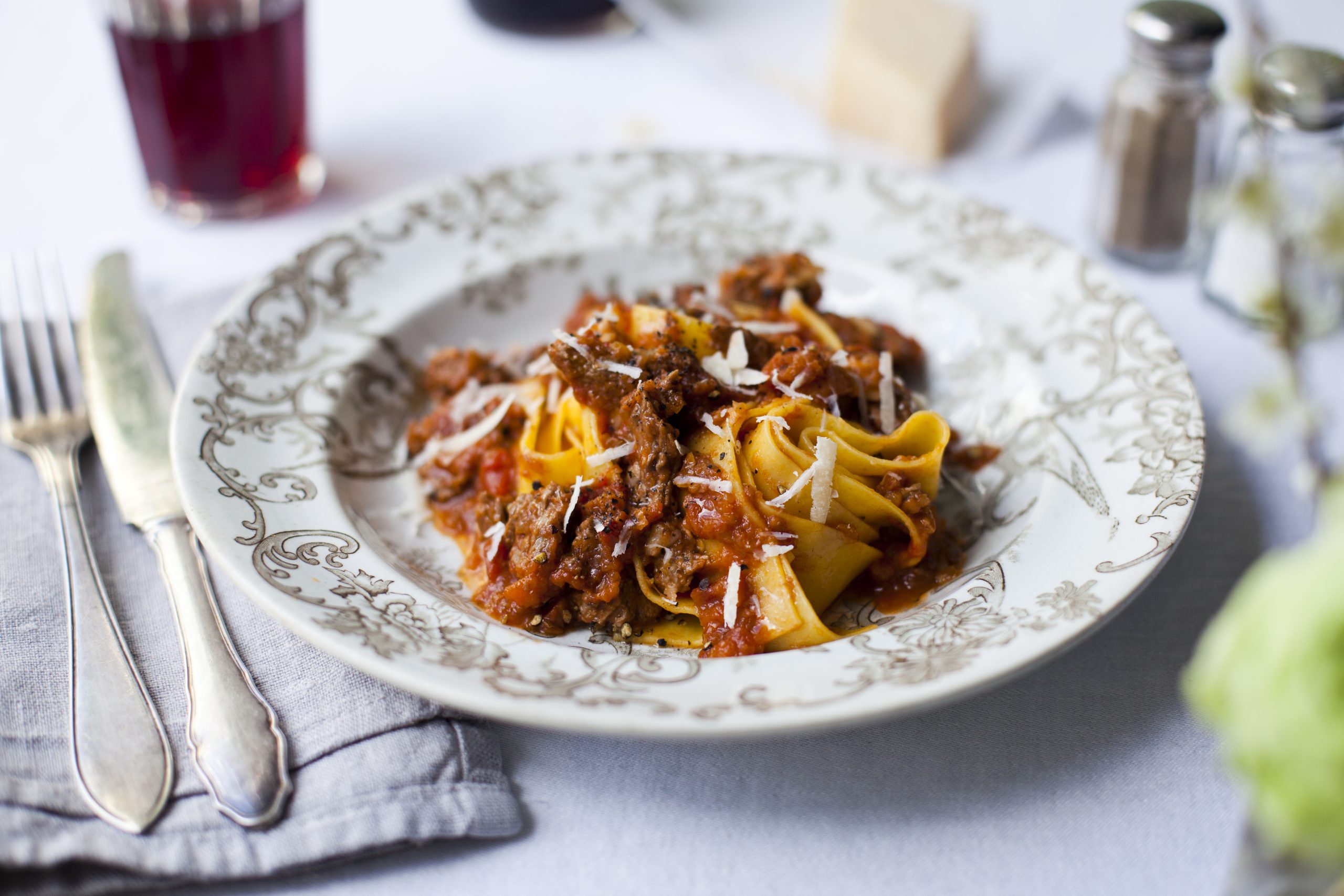 Pappardelle met rundvleesragout