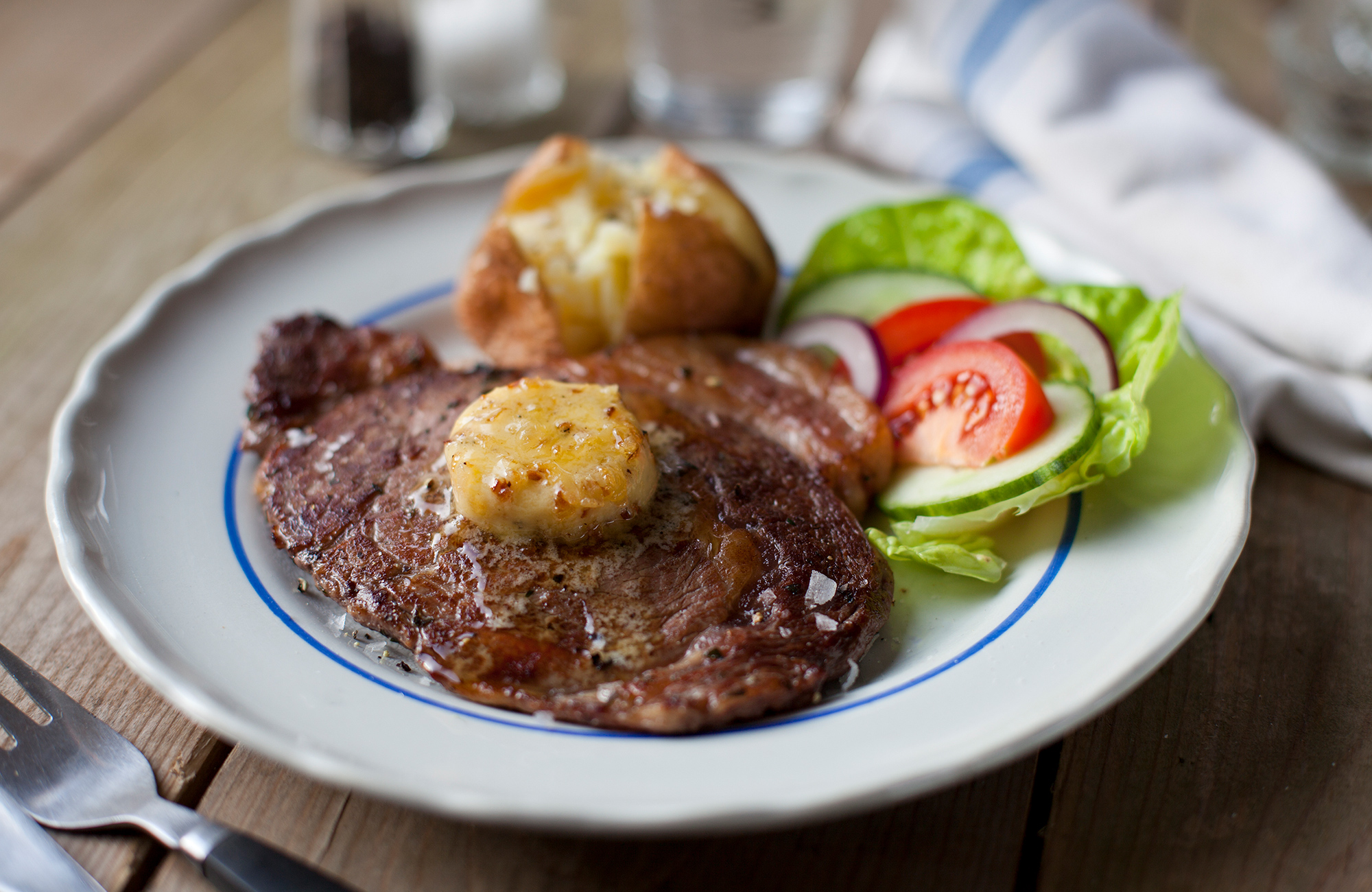 Ribeye steak recept