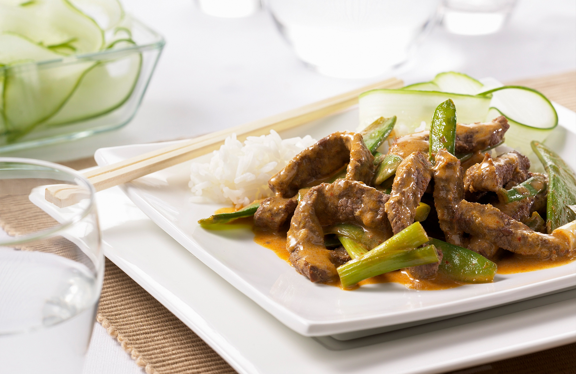 Thai stir fry with irish beef